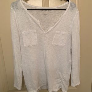 Calvin Klein 3/4 Sleeve Shirt- Size M